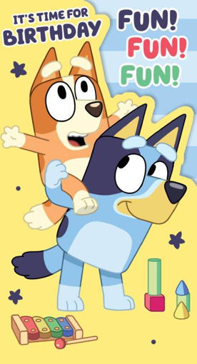 Picture of BLUEY ITS TIME FOR BIRTHDAY FUN CARD